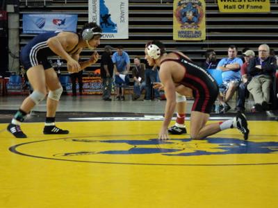 Wrestling: Cumberland Valley's TC Warner and Patrick Duggan fall in