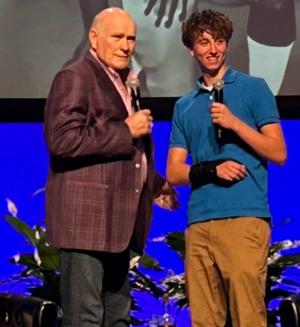 Hall of Famer Terry Bradshaw entertains Pittsburgh Steelers' fans during Erie appearance