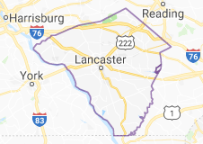 Lancaster County, Pa., map