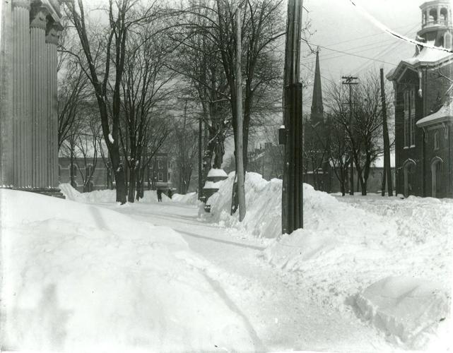 Tour Through Time: Blizzard ago century roofs a buried and collapsed Carlisle