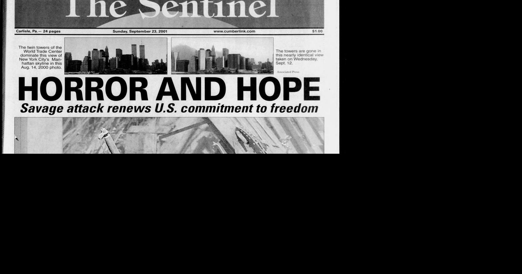 Flashback: The Sentinel's special edition 'Horror & Hope' from 2001 detailing Sept. 11 attacks, aftermath