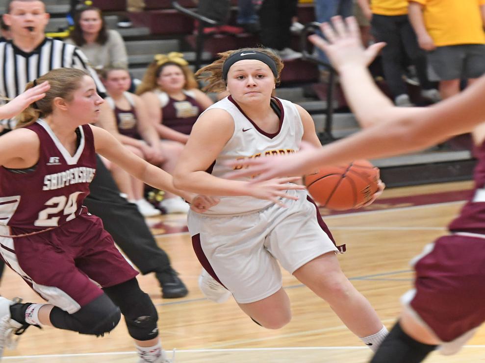 Hs Girls Basketball Big Spring Freshmen Laney Noreika Emilee