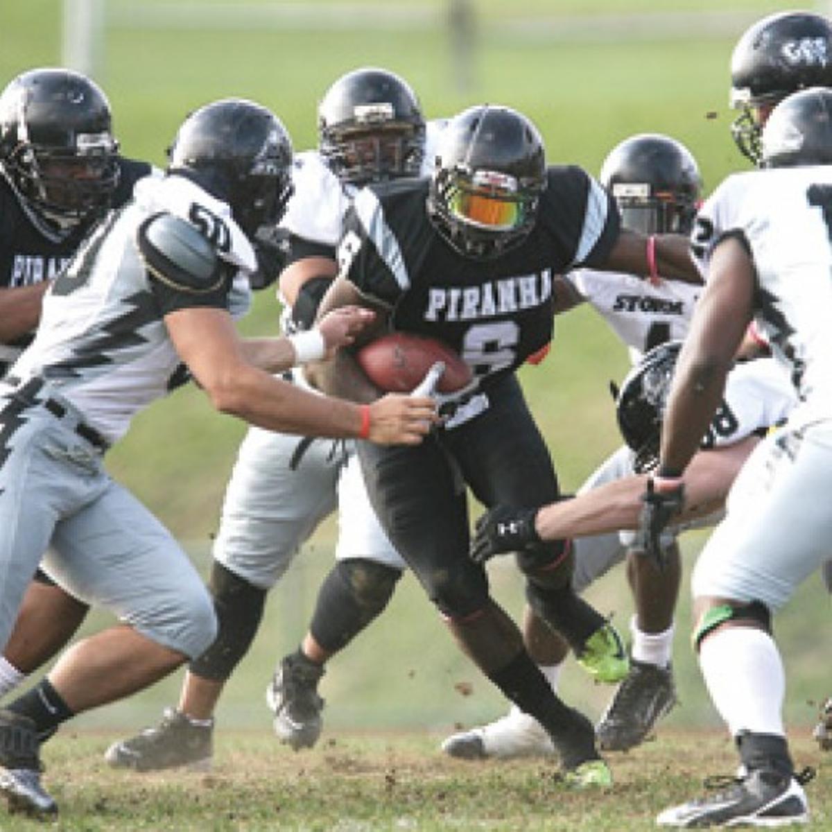 Major League Football Central Penn Piranha Rout Lehigh Valley In