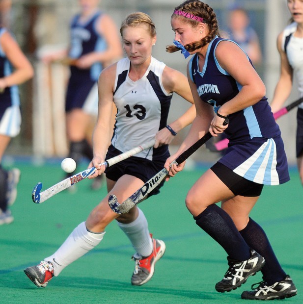 College field hockey Hershey's hat trick lifts Messiah; Falcons earn