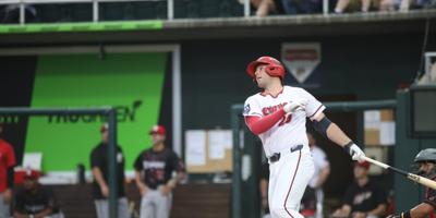 Homers in the Fourth Power Senators Over Flying Squirrels, Take Series Opener 4-2