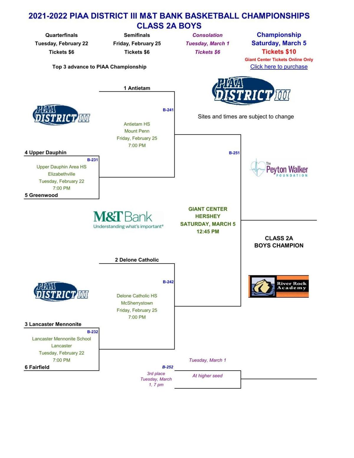 2022 Class 6 District 3 football tournament information, bracket