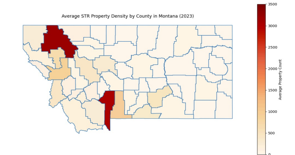 New study: Big jump in Montana short-term rental listings between 2019 and 2023