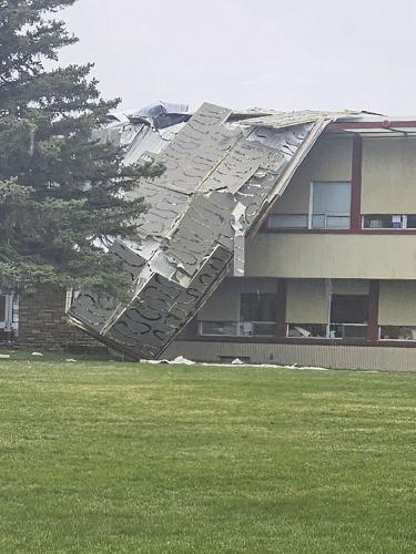 High winds wreak havoc at Shelby Junior High/High School