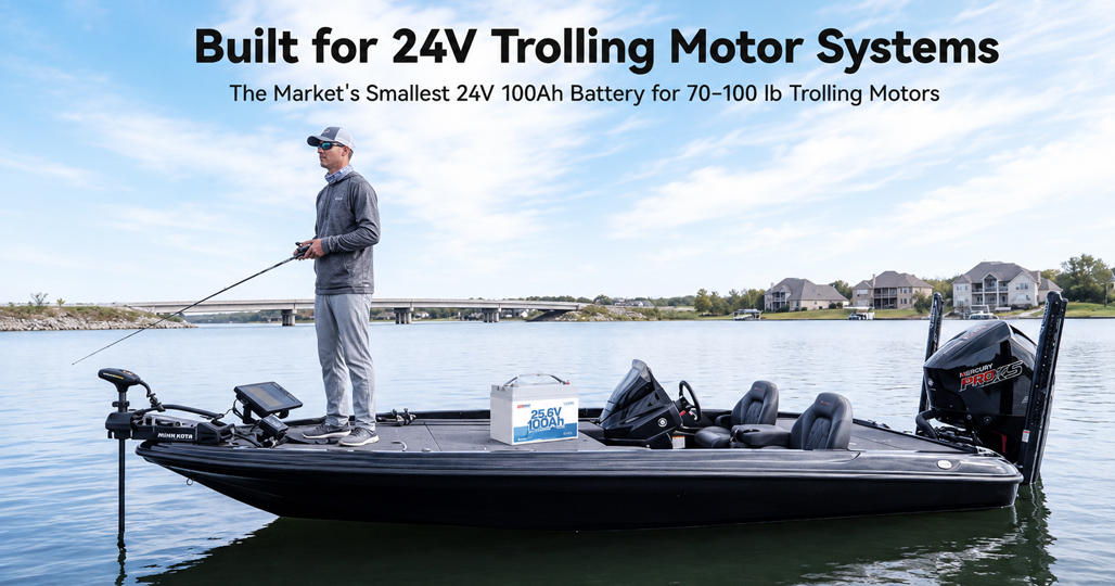Redodo Launches 24V 100Ah Group 31 Bluetooth LiFePO4 Battery: One Battery Replaces Two Lead-Acid Batteries to Free Up More Space Onboard