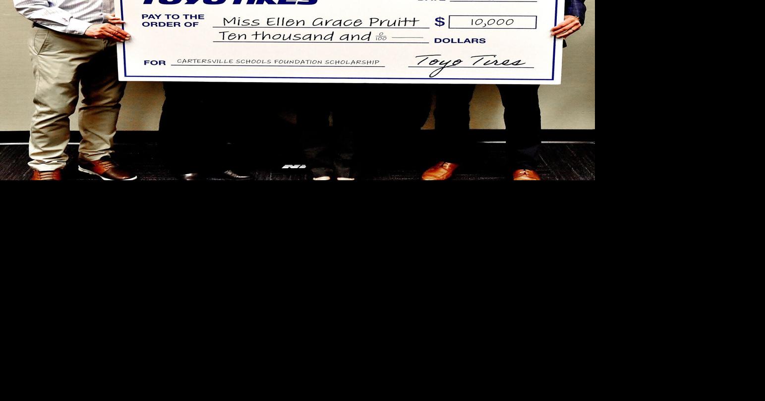 Cartersville High grad receives 10,000 scholarship from Toyo Tires