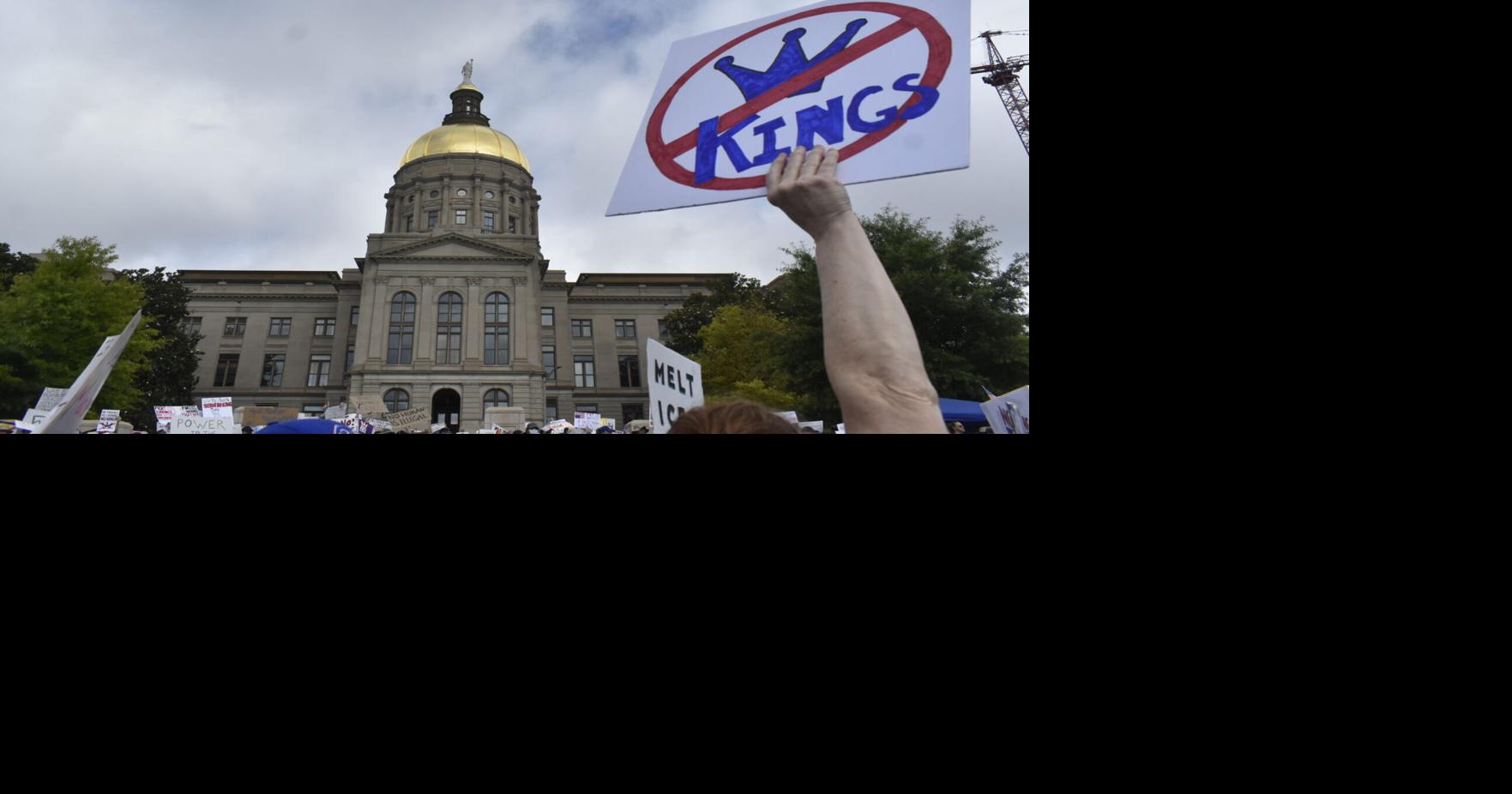 Thousands of protesters gather across Georgia