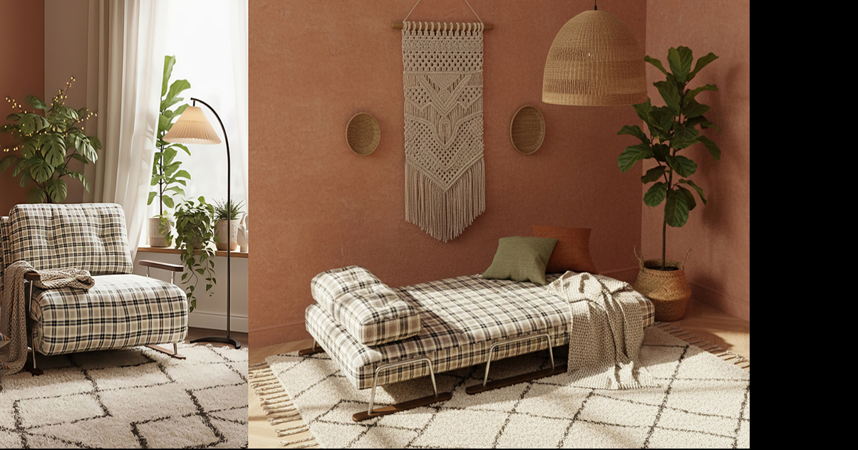 JASIWAY’s Tartan Plaid Sleeper Chair Emerges as a Breakout Trend in the ...