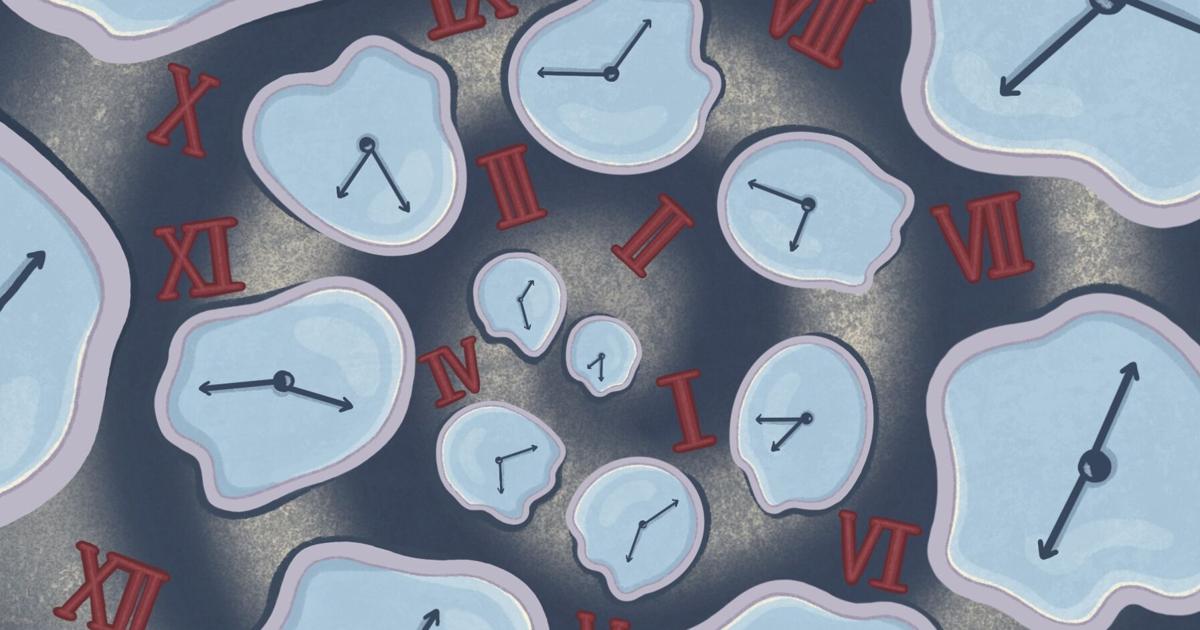 Scream Clock Image Illustration of warped clocks reminiscent of scream painting ...