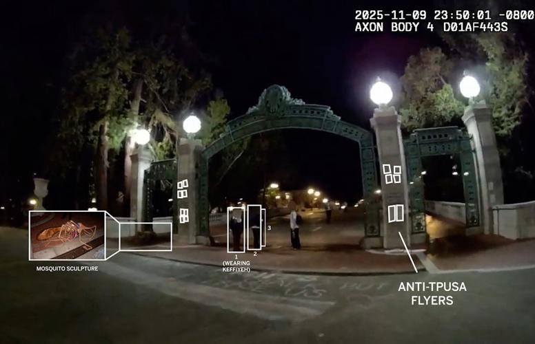 Body camera footage reveals confrontation between UCPD and protesters ahead of Turning Point spectacle at UC Berkeley