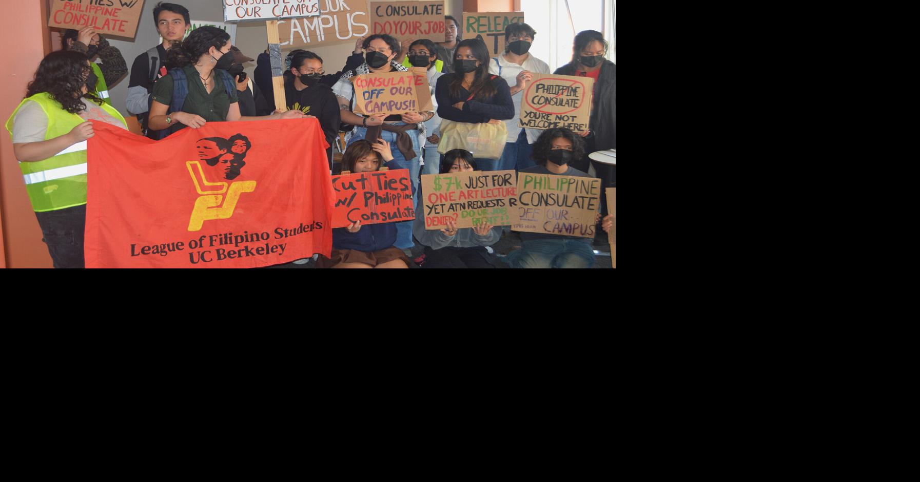 Students protest lecture sponsored by Philippine Consulate, demanding ...
