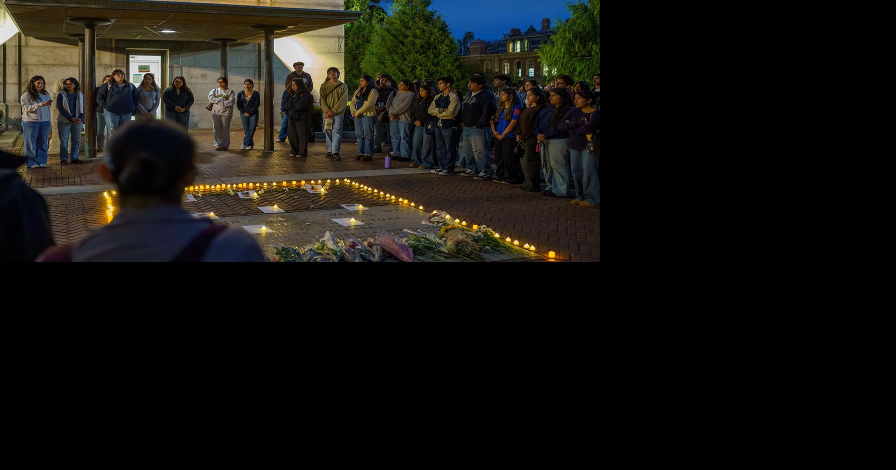 Community gathers at Campanile to commemorate lives lost to immigration enforcement