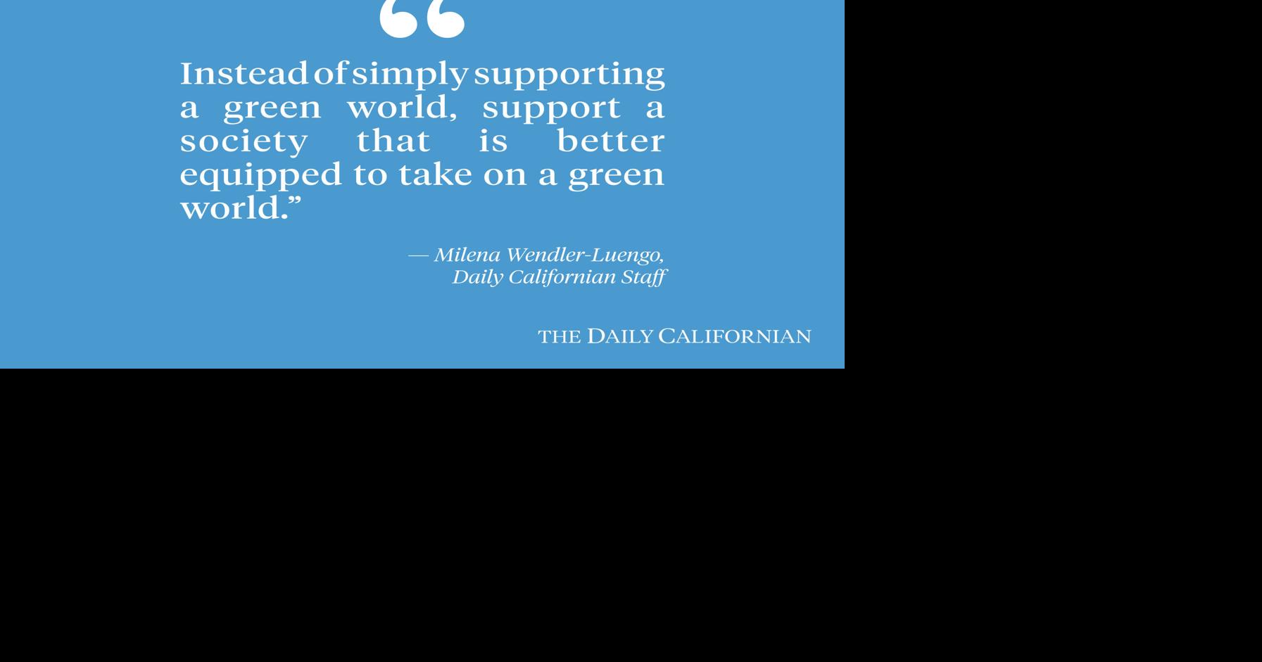 Humans are part of the climate solution