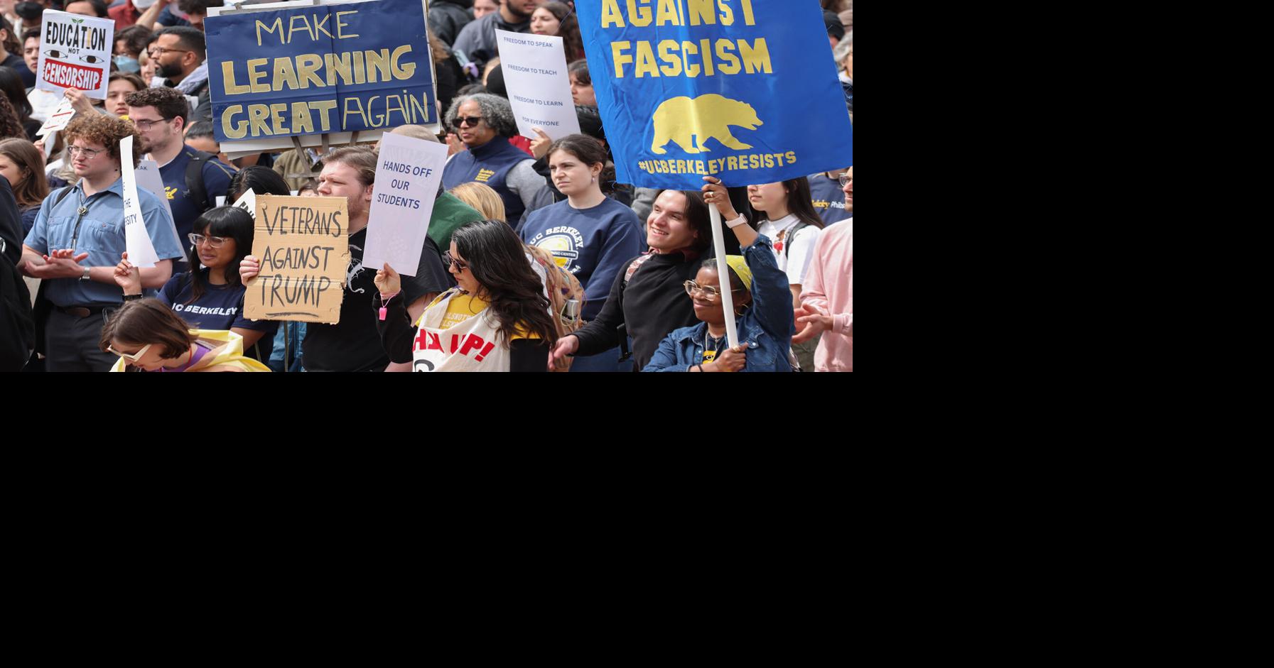 UC Berkeley faculty lead protest against federal threat to education ...