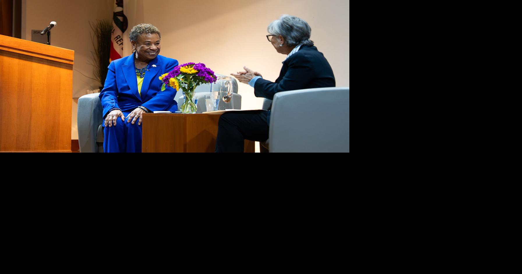 ‘We are somebody’: Oakland mayor emphasizes importance of political engagement in Barbara Boxer lecture