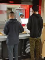 Work-Based Learning students help in school cafeterias