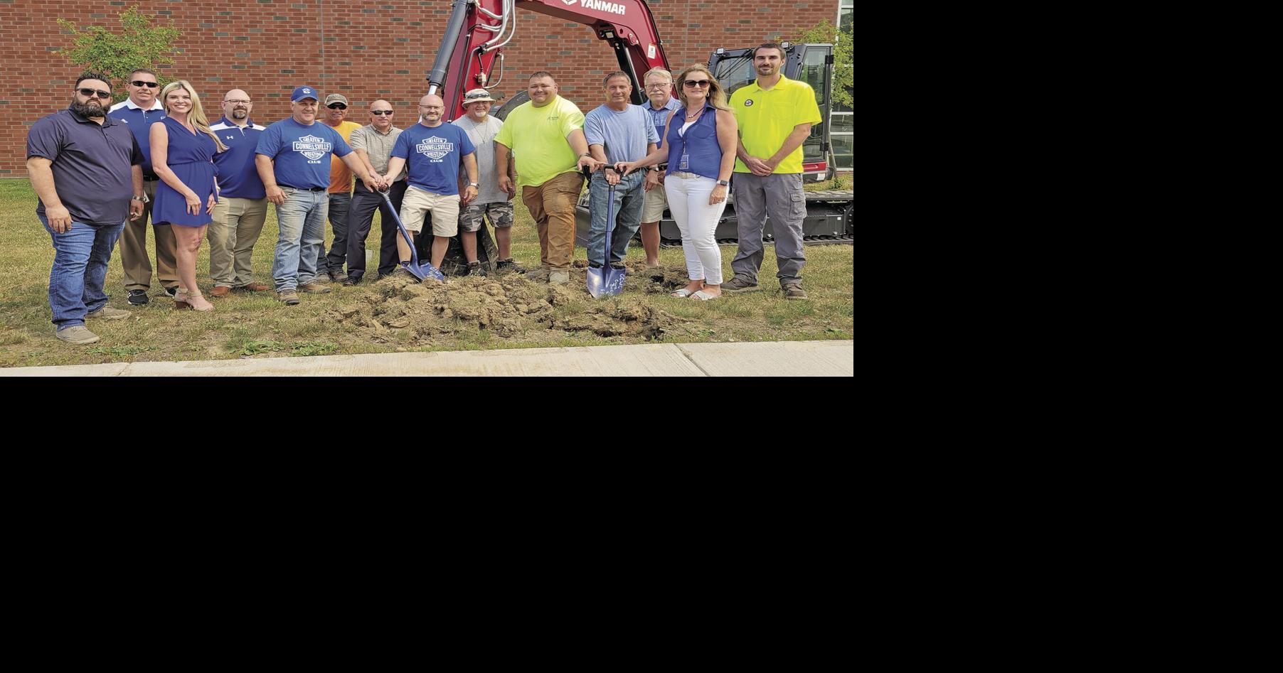 Connellsville wrestling room groundbreaking ceremony photo Sports