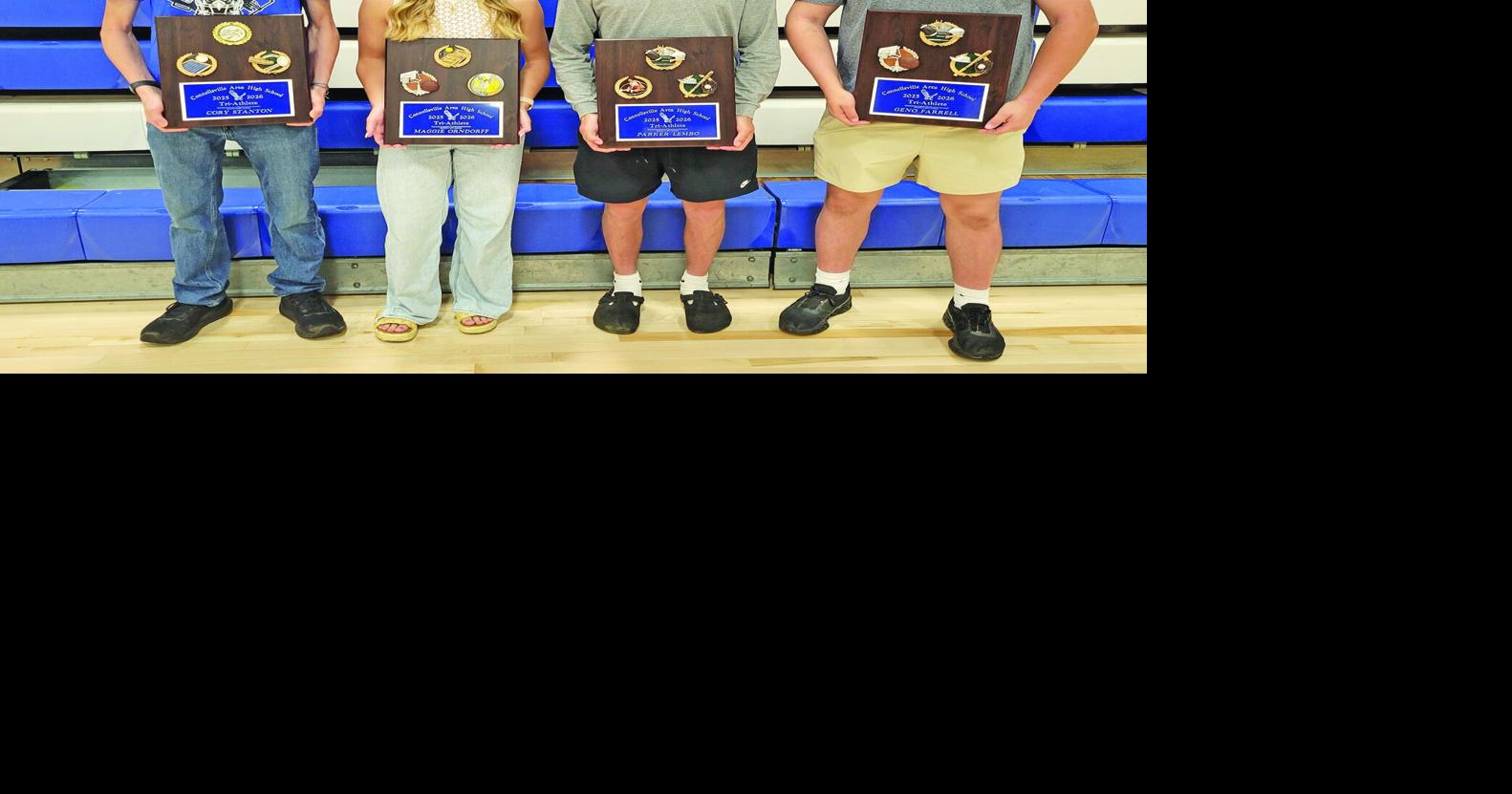 Connellsville four-year tri-athletes photo