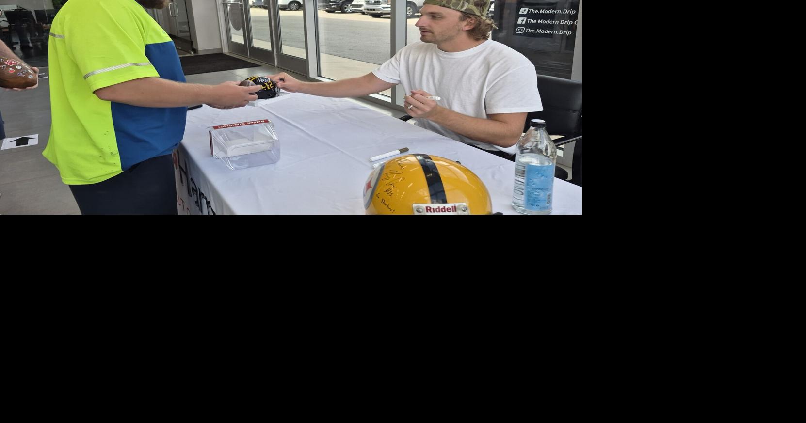 Steeler visits Connellsville