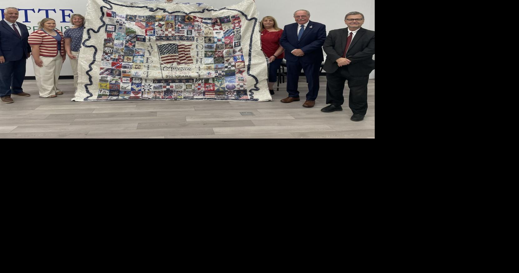 Fayette 250th quilt unveiled