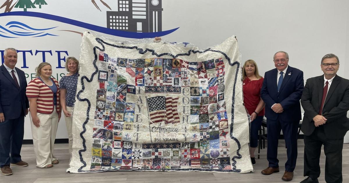 Fayette 250th quilt unveiled