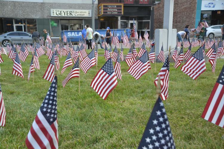 Sea of red, white and blue