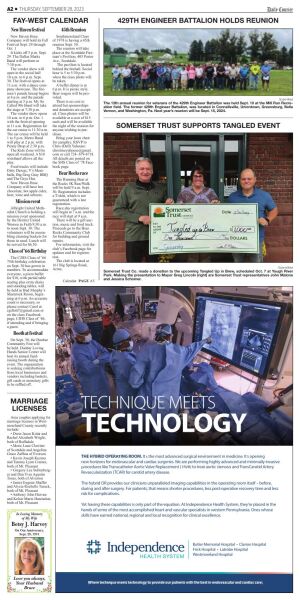 Page A2 | E-Edition | Dailycourier.com