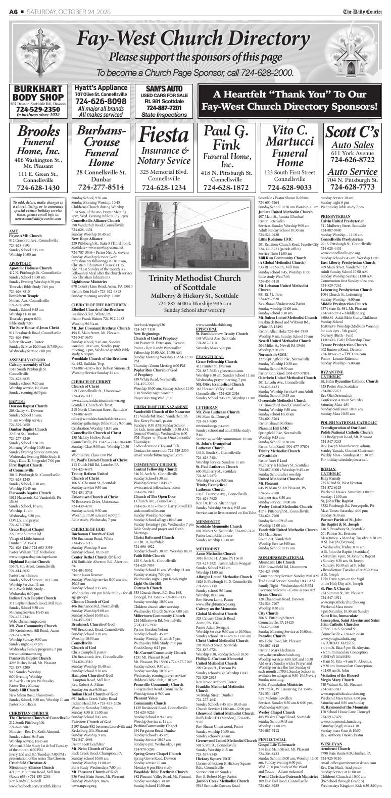 Page A6 | e-Edition | dailycourier.com