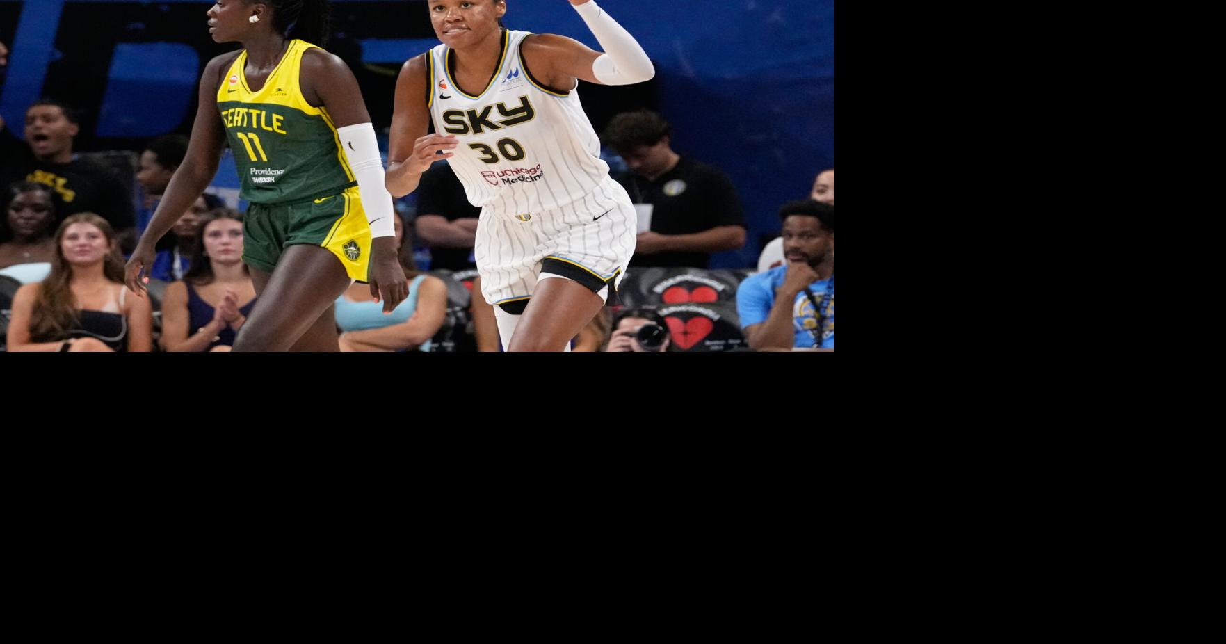 Azura Stevens scores 18 of her 20 points in the 1st half and the Sky beat the Storm 95-90 AP Jul 15, 2026 19 mins ago