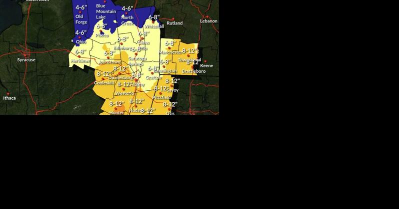 How much snow will the Capital Region get? Several inches | News - Vimarsana News