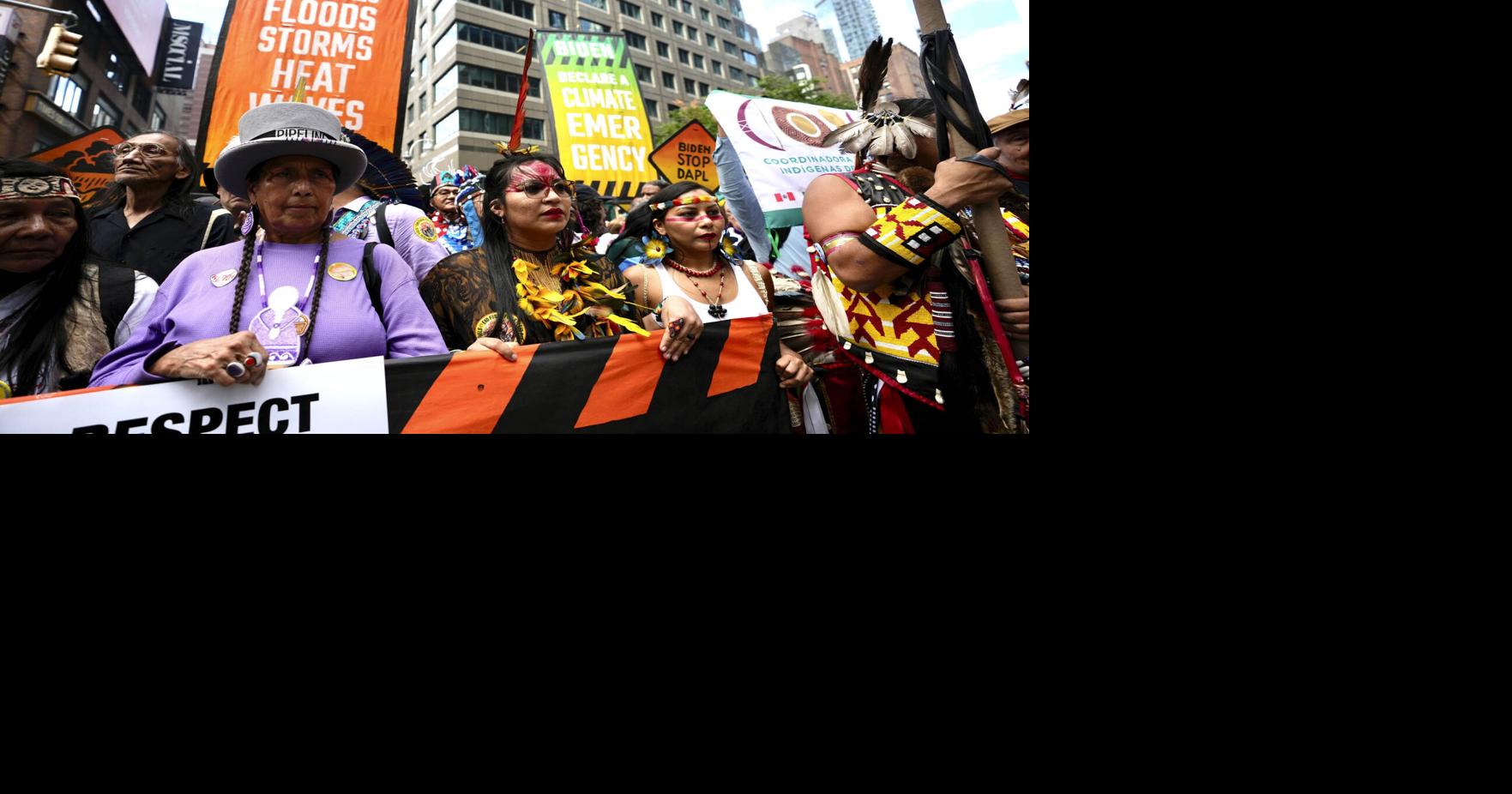 Tens of thousands march to kick off climate summit, demanding end to ...