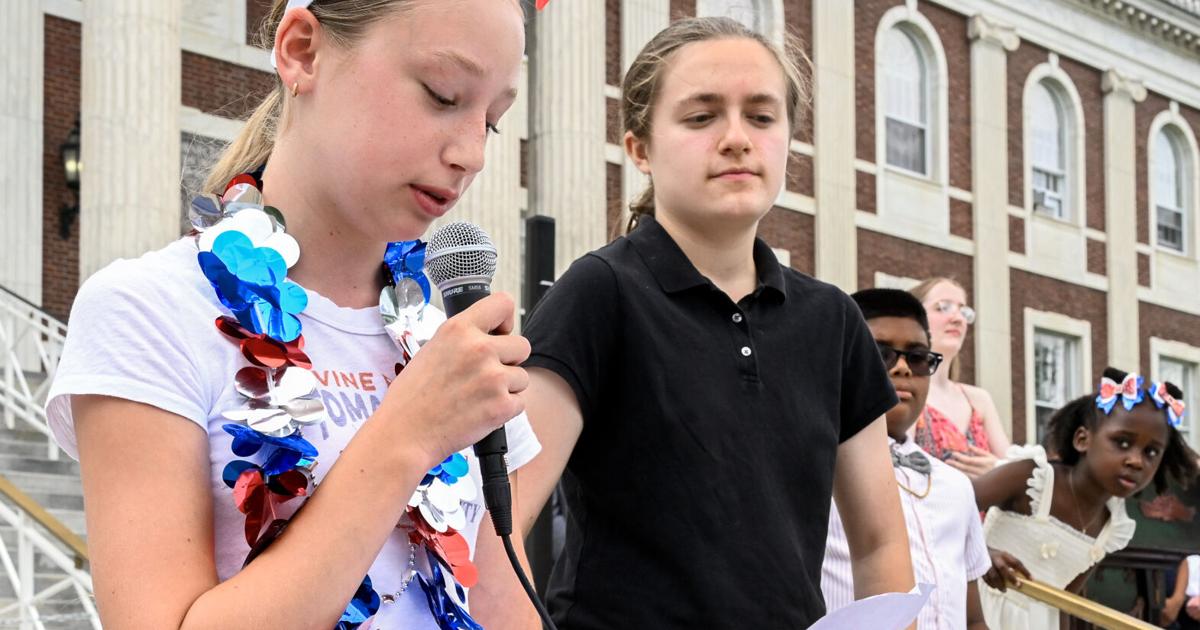 Photos: Declaration of Independence reading on steps of Schenectady City Hall