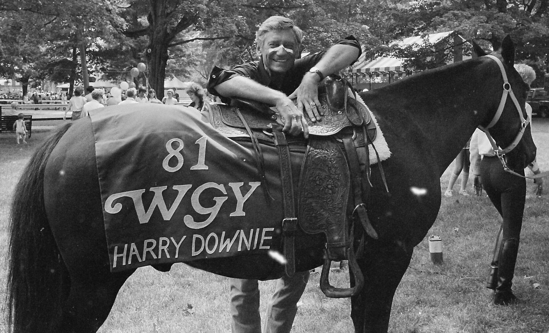 Harry Downie at Saratoga Race Course 1982