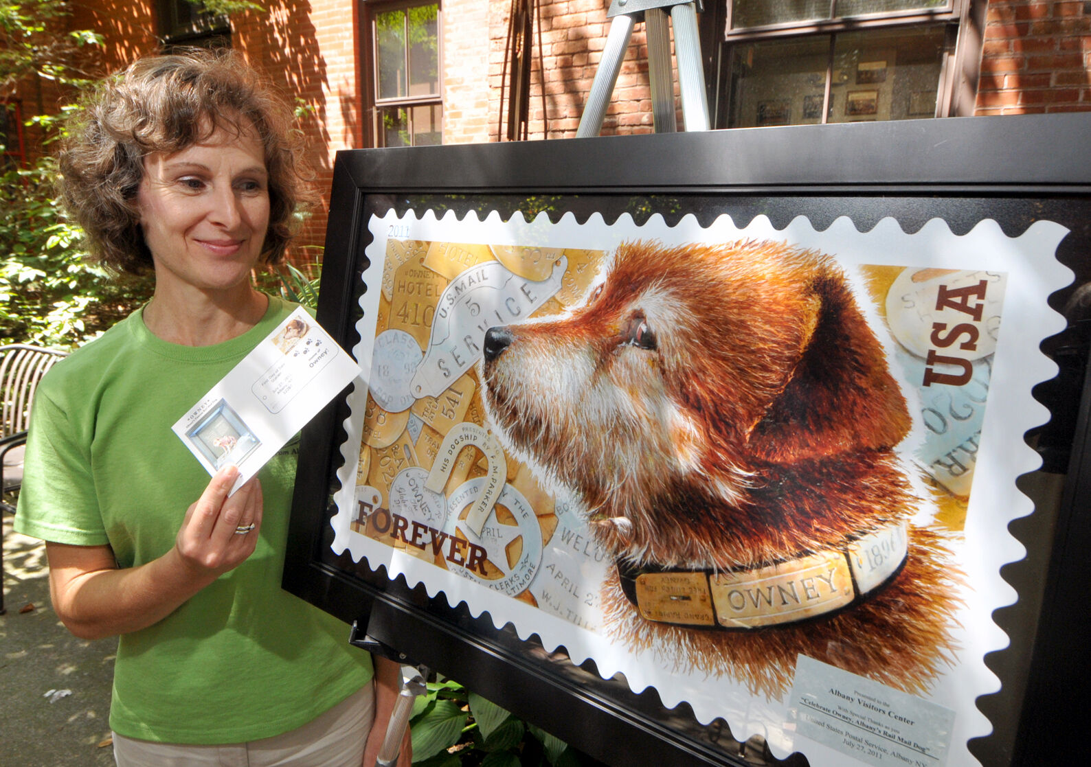 Forever Stamp features Owney historic Albany mail train mascot