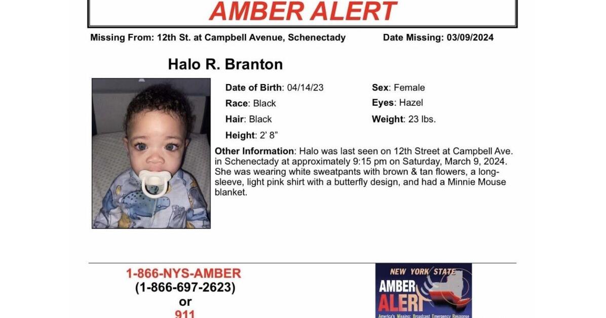 UPDATE: Amber alert canceled for Schenectady 11-month-old | Crime - Vimarsana News