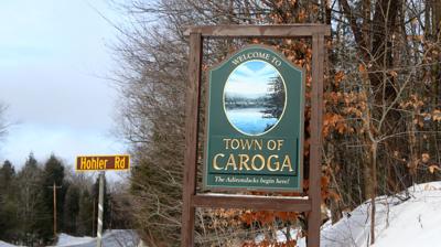 Town of Caroga sign