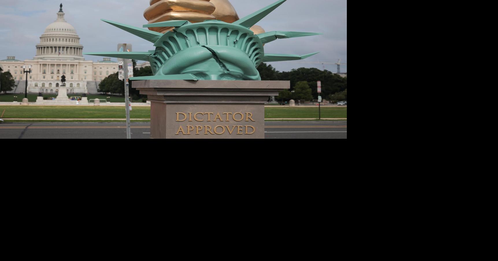 Mysterious 'Dictator Approved' sculpture on National Mall in DC references  Trump | Tribune | dailygazette.com