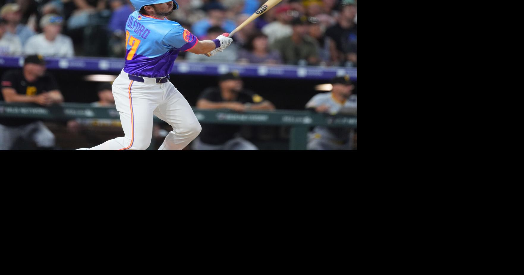 Fulford's pinch 2-run double in 8th lifts Rockies past Pirates 4-3, Freeland reaches 1,000 Ks Pinch-hitter Braxton Fulford hit a go-ahead two-run double in the eighth inning, leading the Colorado Rockies to a 4-3 win over the Pittsburgh Pirates AP Jun 19, 2026 9 mins ago