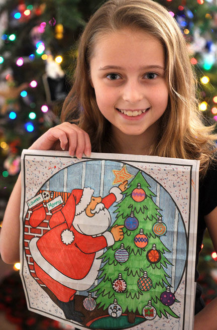 Christmas cartoon horizontal drawing background Vector Image
