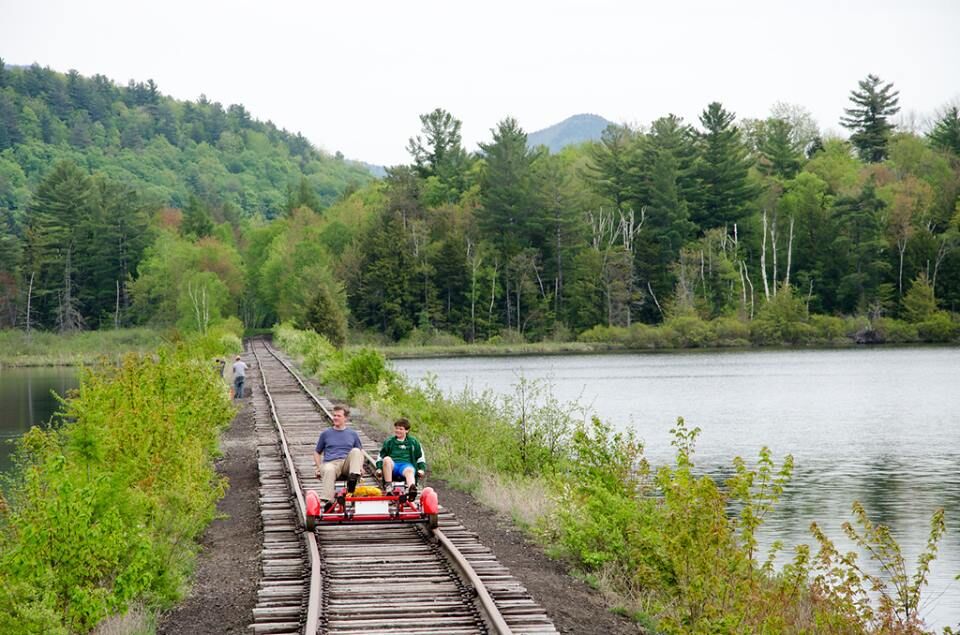 Adirondack Rail Trail provides opportunities to park and ride