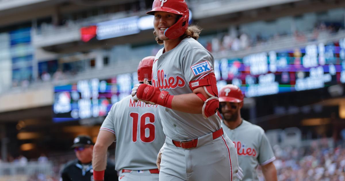 De La Cruz hits go-ahead single, Phillies overcome five-run deficit to beat Minnesota 7-5 By MIKE COOK - Associated Press Aug 16, 2026 8 mins ago