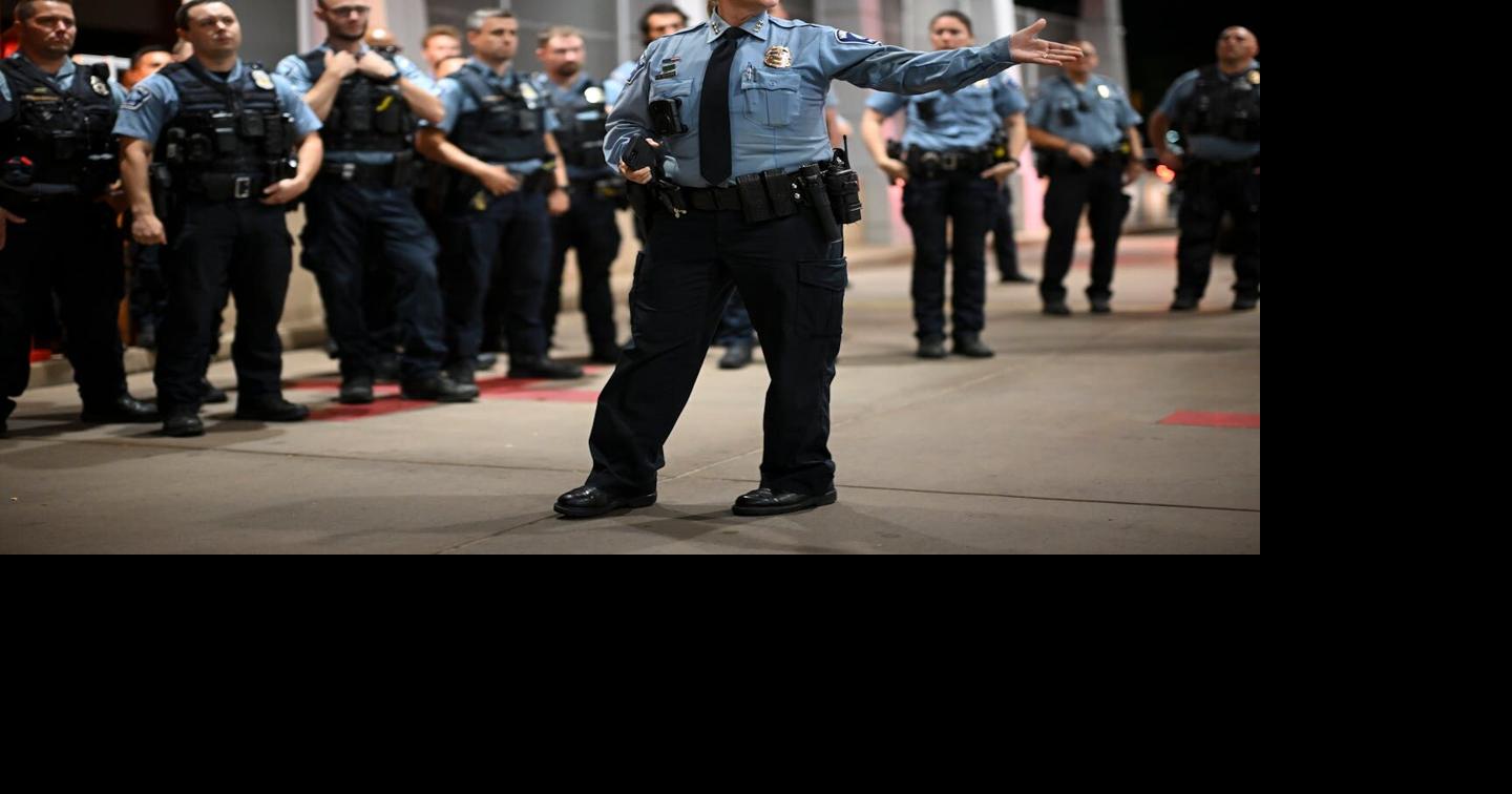 Then-Assistant Chief of Operations Katie Blackwell of the Minneapolis Police Department on Aug. 12, 2023.