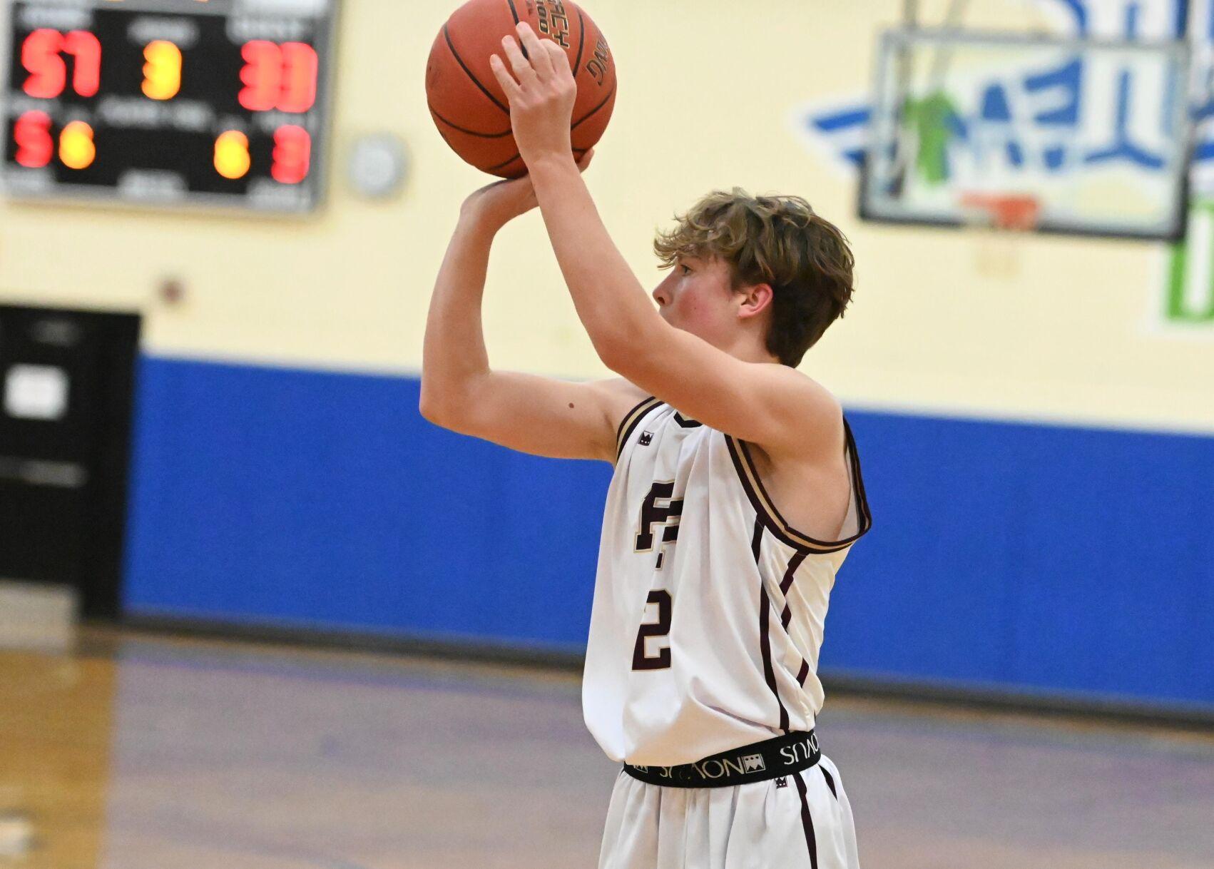 Brayden Wassink takes a shot