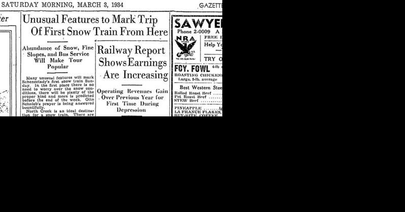 Schenectady 1934 Snow Train to be celebrated with events | History - Vimarsana News