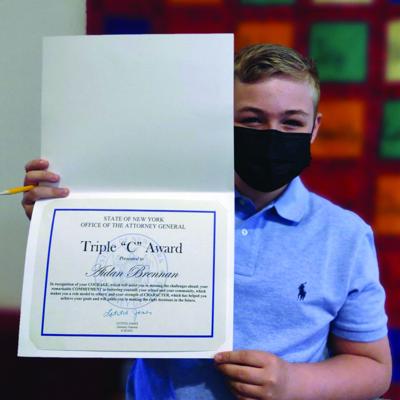 Chatham Middle School student Brennan earns Attorney General’s Triple ‘C’ Award