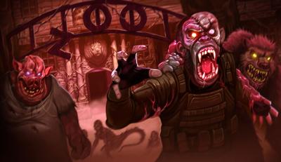 Concept art of the Zoo haunted maze coming to Knott’s Scary Farm.